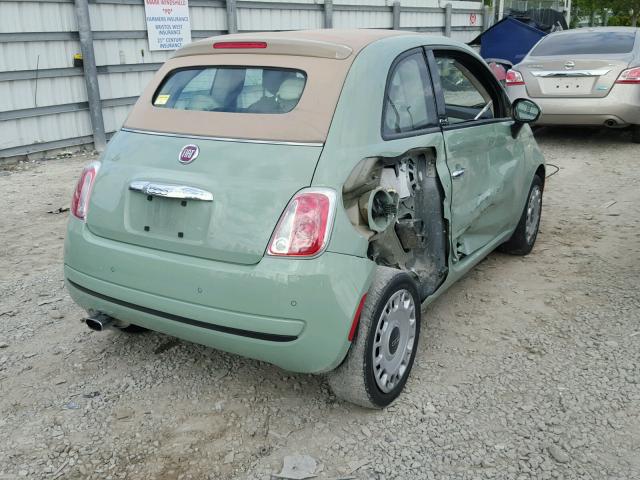 3C3CFFDR2DT678169 - 2013 FIAT 500 POP GREEN photo 4