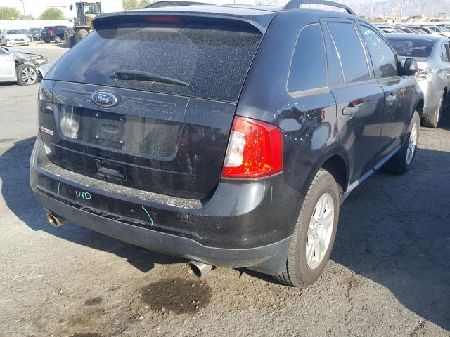 2FMDK3GC4DBA64362 - 2013 FORD EDGE SE BLACK photo 4