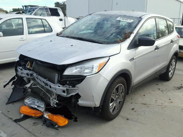 1FMCU0F78EUB99607 - 2014 FORD ESCAPE S SILVER photo 2