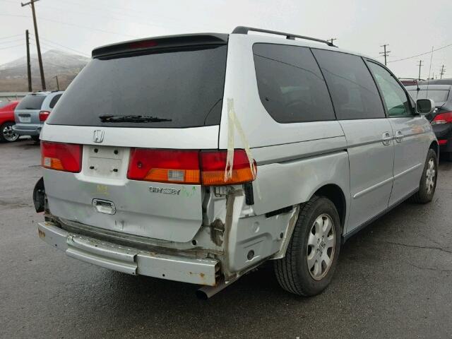 5FNRL18084B032226 - 2004 HONDA ODYSSEY EX SILVER photo 4