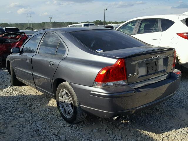 YV1RS592572626526 - 2007 VOLVO S60 2.5T GRAY photo 3