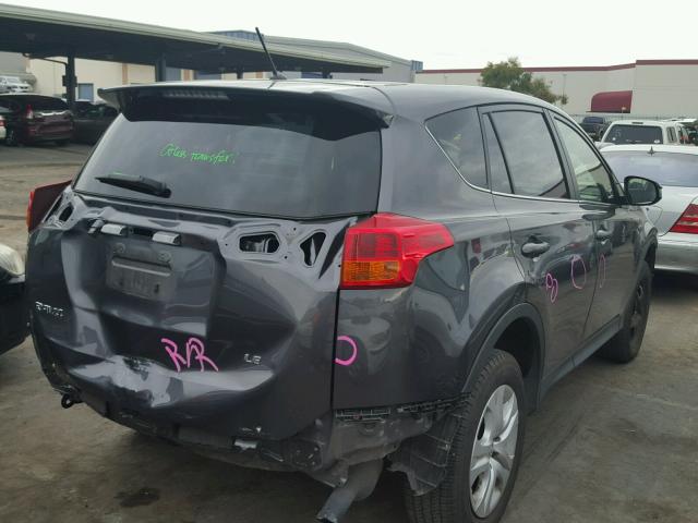 JTMZFREV0FJ031301 - 2015 TOYOTA RAV4 LE GRAY photo 4