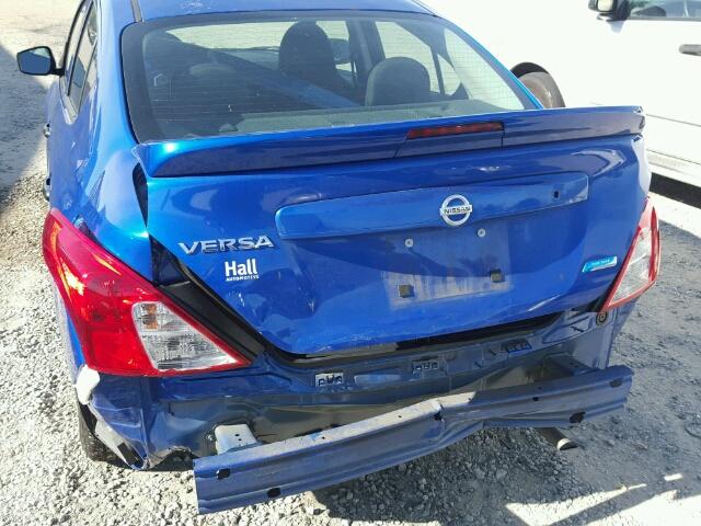 3N1CN7AP4GL865315 - 2016 NISSAN VERSA S BLUE photo 9