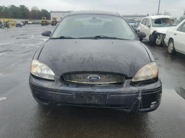 1FAFP53285A212300 - 2005 FORD TAURUS SE BLACK photo 9