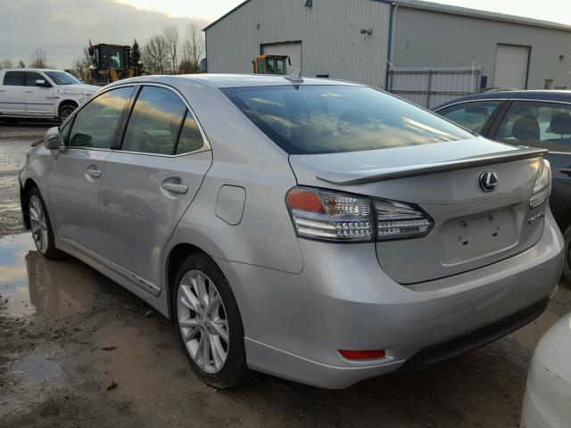 JTHBB1BA6B2047182 - 2011 LEXUS HS 250H SILVER photo 3