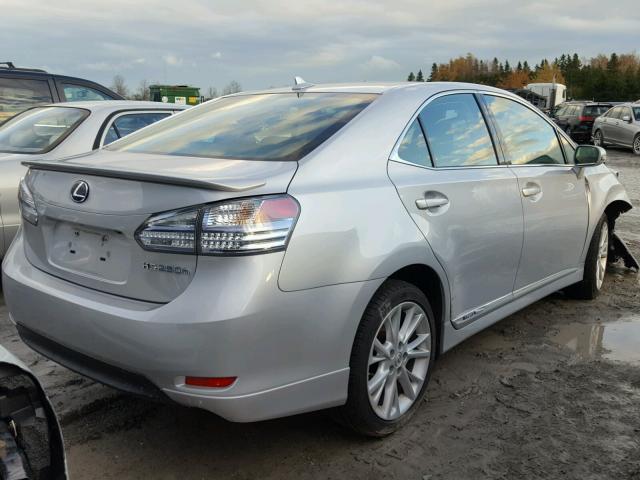 JTHBB1BA6B2047182 - 2011 LEXUS HS 250H SILVER photo 4