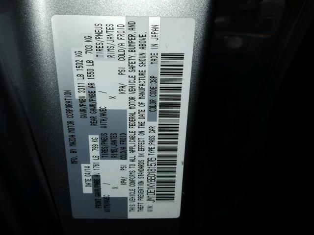 JM1DE1KY8E0181576 - 2014 MAZDA MAZDA2 SPO 灰色 照片 10