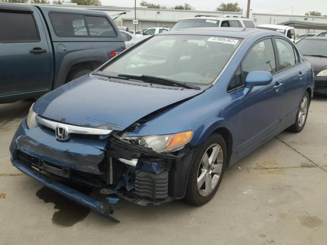 JHMFA16866S005922 - 2006 HONDA CIVIC EX BLUE photo 2