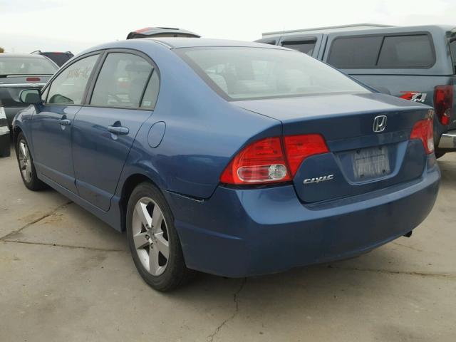 JHMFA16866S005922 - 2006 HONDA CIVIC EX BLUE photo 3