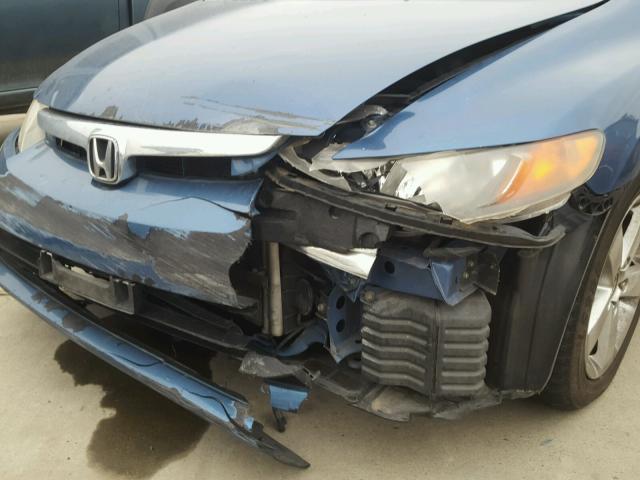 JHMFA16866S005922 - 2006 HONDA CIVIC EX BLUE photo 9