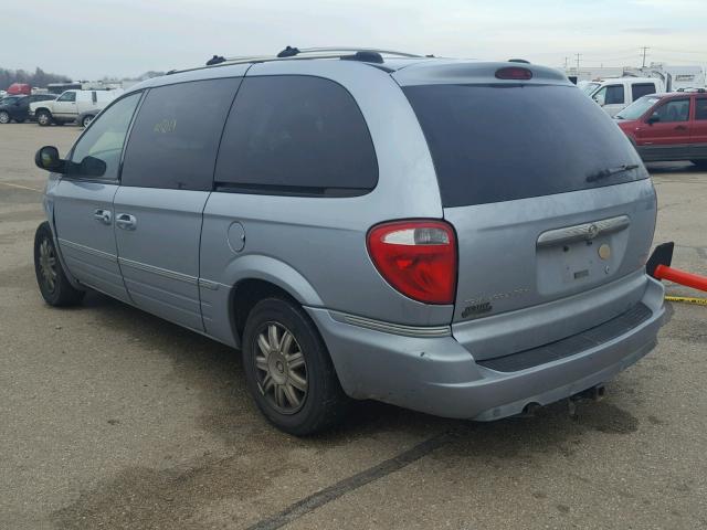 2C8GP64L45R304364 - 2005 CHRYSLER TOWN & COU BLUE photo 3