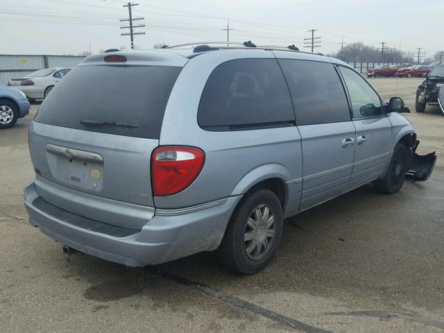 2C8GP64L45R304364 - 2005 CHRYSLER TOWN & COU BLUE photo 4