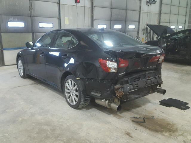 JTHCK262772017368 - 2007 LEXUS IS 250 BLACK photo 3