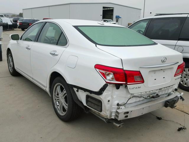 JTHBK1EG5A2369259 - 2010 LEXUS ES 350 WHITE photo 3