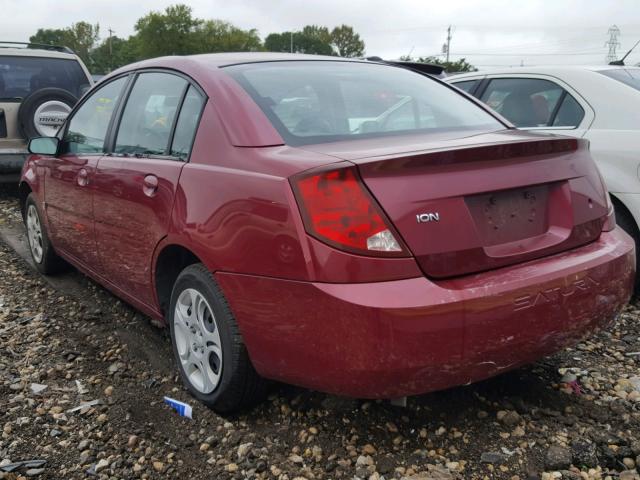1G8AJ52F25Z115440 - 2005 SATURN ION LEVEL MAROON photo 3
