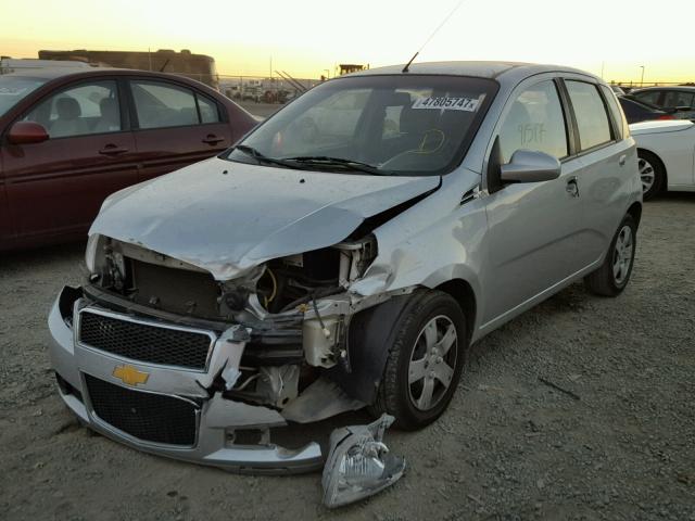 KL1TD6DE6BB158237 - 2011 CHEVROLET AVEO LS SILVER photo 2