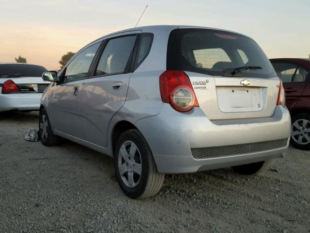 KL1TD6DE6BB158237 - 2011 CHEVROLET AVEO LS SILVER photo 3