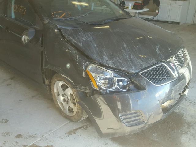 5Y2SP67889Z466285 - 2009 PONTIAC VIBE BLACK photo 9