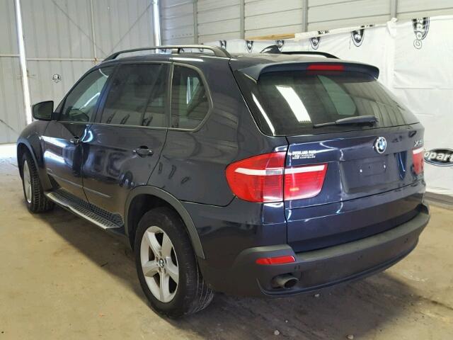 5UXFE43579L265759 - 2009 BMW X5 XDRIVE3 BLUE photo 3
