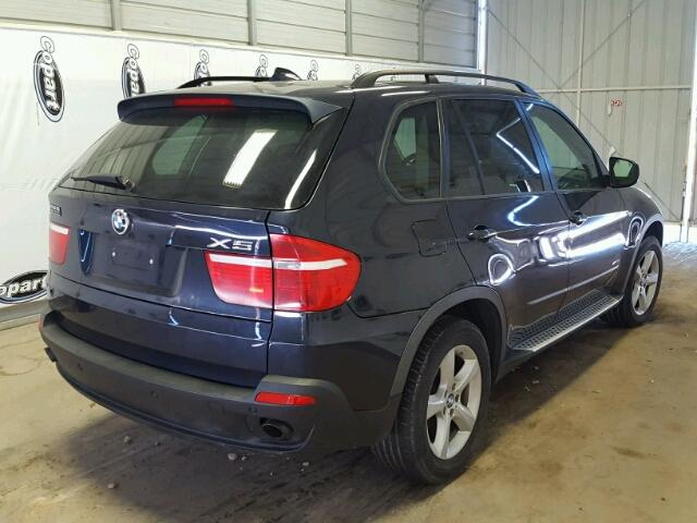 5UXFE43579L265759 - 2009 BMW X5 XDRIVE3 BLUE photo 4