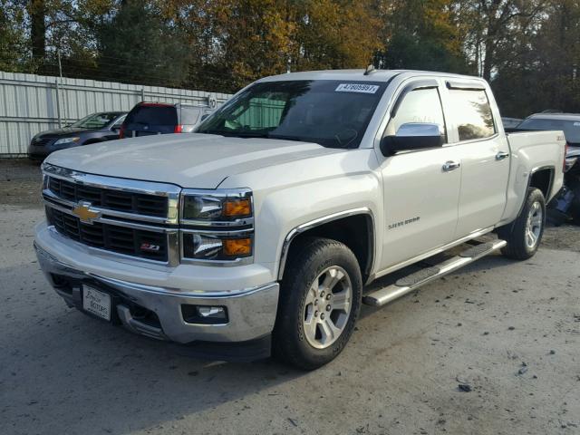 3GCPCREH6EG327756 - 2014 CHEVROLET SILVERADO WHITE photo 2