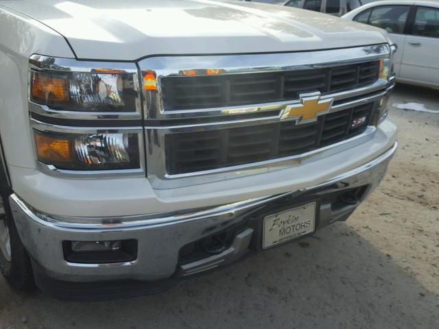 3GCPCREH6EG327756 - 2014 CHEVROLET SILVERADO WHITE photo 9