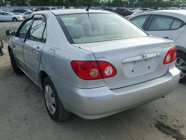 2T1BR32E26C663738 - 2006 TOYOTA COROLLA CE SILVER photo 3