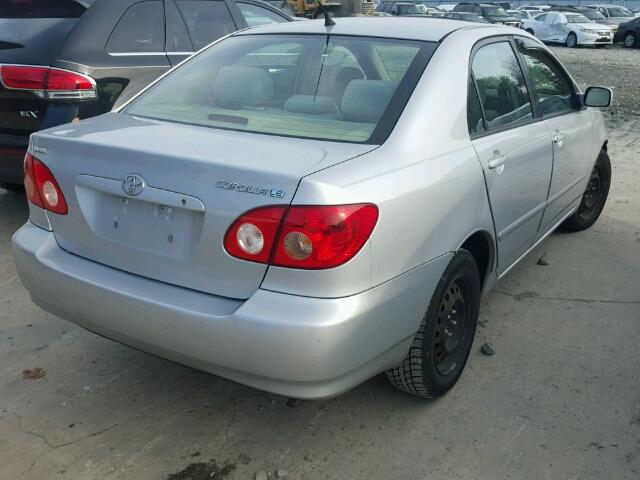 2T1BR32E26C663738 - 2006 TOYOTA COROLLA CE SILVER photo 4