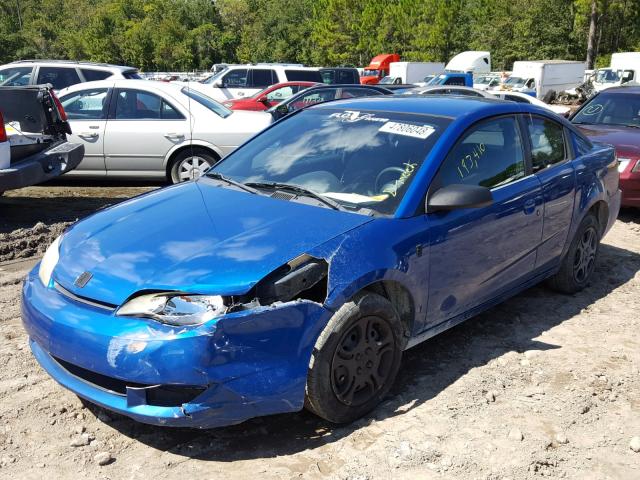 1G8AN12F04Z151705 - 2004 SATURN ION LEVEL BLUE photo 2