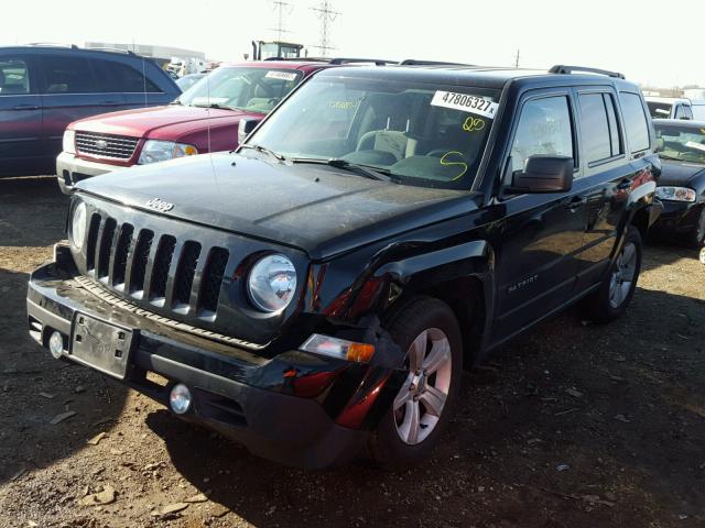 1C4NJRBB2ED830999 - 2014 JEEP PATRIOT SP BLACK photo 2