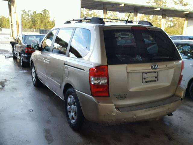 KNDMB133X86247459 - 2008 KIA SEDONA GOLD photo 3