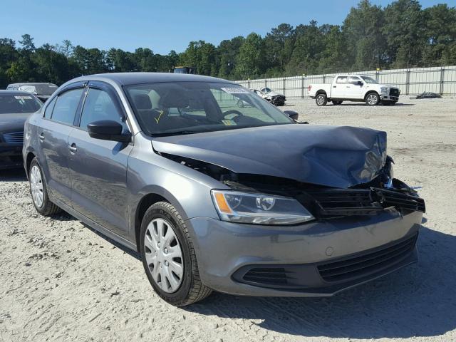 3VW2K7AJXCM350074 - 2012 VOLKSWAGEN JETTA BASE GRAY photo 1