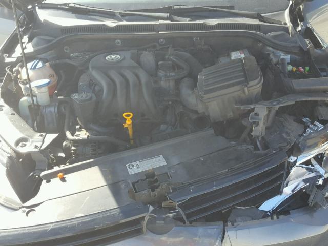3VW2K7AJXCM350074 - 2012 VOLKSWAGEN JETTA BASE GRAY photo 7