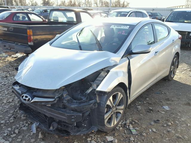 KMHDH4AH9GU523327 - 2016 HYUNDAI ELANTRA SE SILVER photo 2