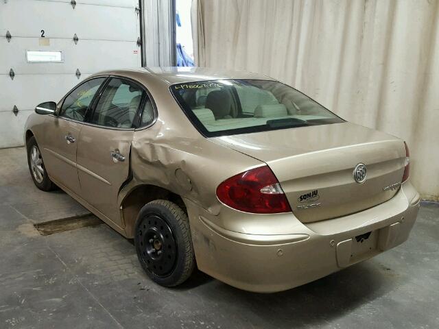 2G4WD562351298507 - 2005 BUICK LACROSSE C TAN photo 3