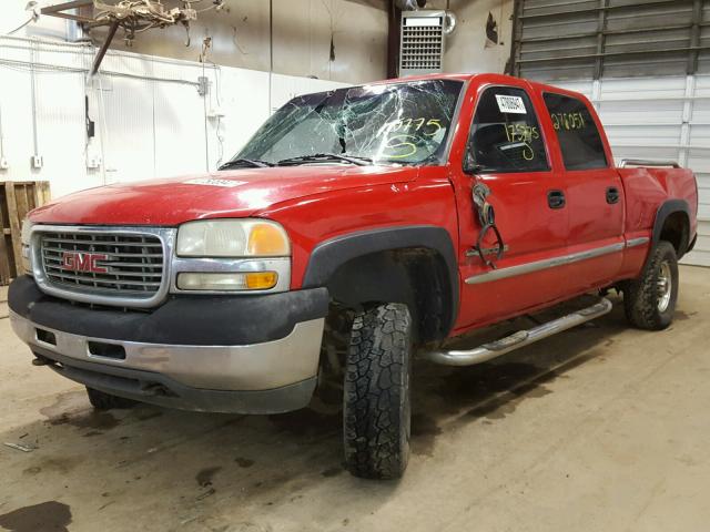 1GTHC23U61F175775 - 2001 GMC SIERRA C25 RED photo 2