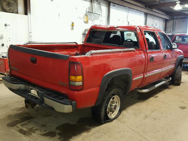 1GTHC23U61F175775 - 2001 GMC SIERRA C25 RED photo 4