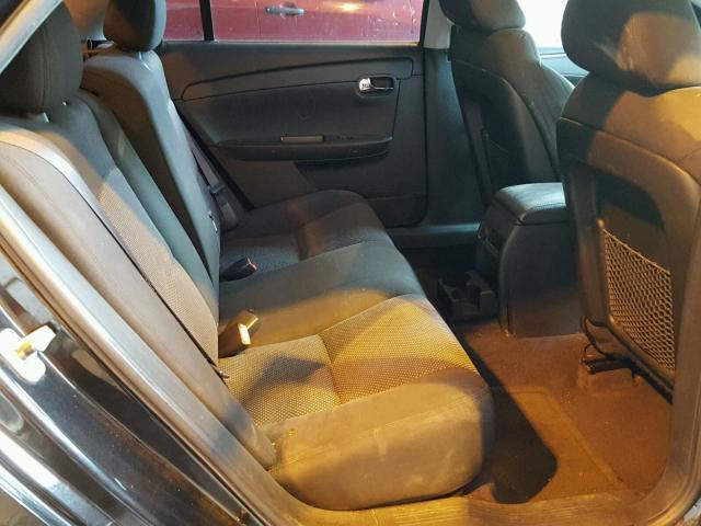 1G1ZC5EB6AF168769 - 2010 CHEVROLET MALIBU 1LT შავი ფოტო 6