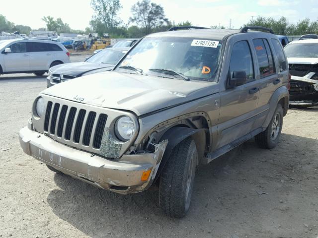 1J4GL38KX5W684793 - 2005 JEEP LIBERTY RE BROWN photo 2