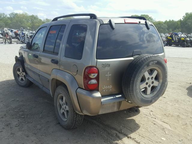 1J4GL38KX5W684793 - 2005 JEEP LIBERTY RE BROWN photo 3