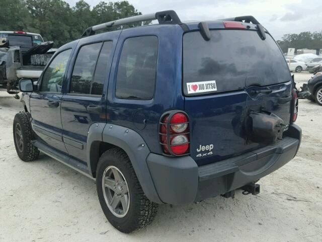 1J4GL38K15W607102 - 2005 JEEP LIBERTY RE BLUE photo 3