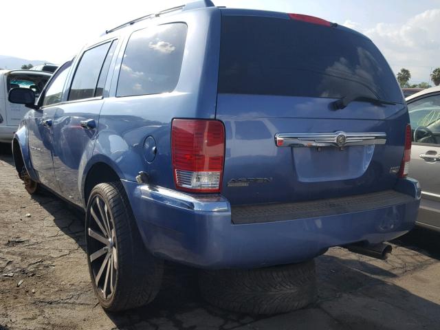 1A8HX58228F135841 - 2008 CHRYSLER ASPEN LIMI BLUE photo 3