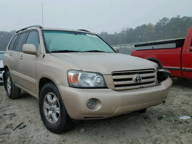 JTEGP21A340041186 - 2004 TOYOTA HIGHLANDER GOLD photo 1