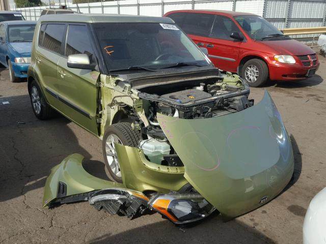 KNDJT2A68D7574952 - 2013 KIA SOUL GREEN photo 1