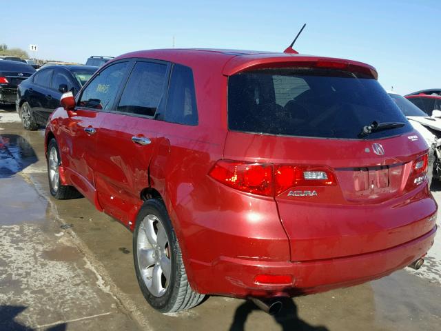 5J8TB18507A019862 - 2007 ACURA RDX TECHNO RED photo 3