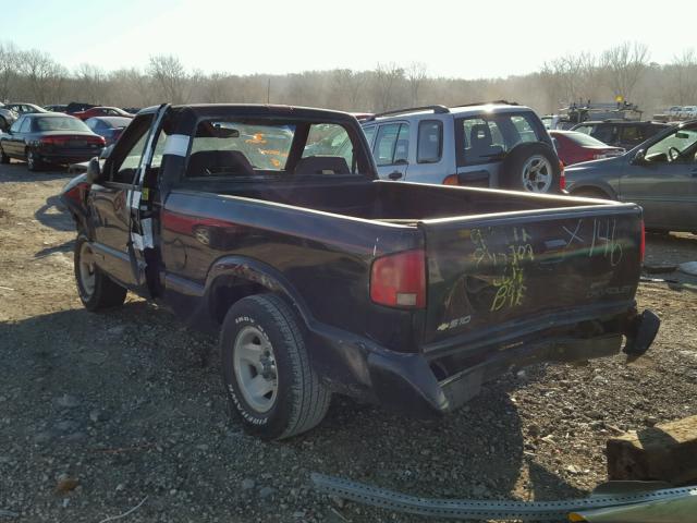 1GCCS1446T8138304 - 1996 CHEVROLET S TRUCK S1 BLACK photo 3