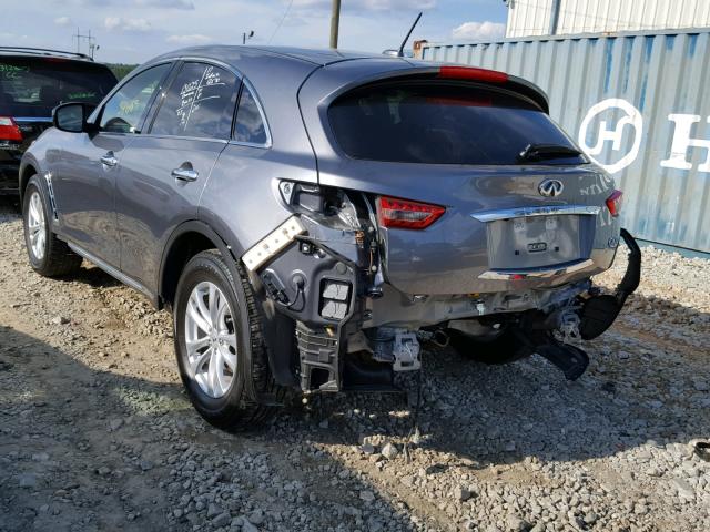 JN8CS1MU6HM142243 - 2017 INFINITI QX70 GRAY photo 3