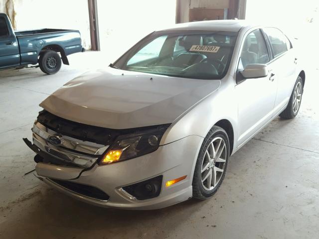 3FAHP0JA7CR254823 - 2012 FORD FUSION SEL SILVER photo 2