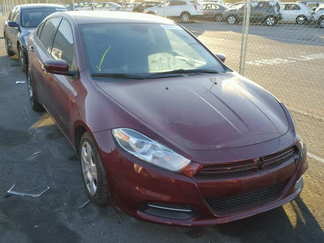 1C3CDFAAXFD253392 - 2015 DODGE DART SE BURGUNDY photo 1