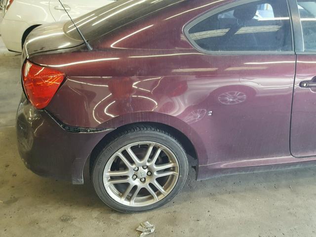 JTKDE177860103860 - 2006 TOYOTA SCION TC 勃艮第红 照片 9